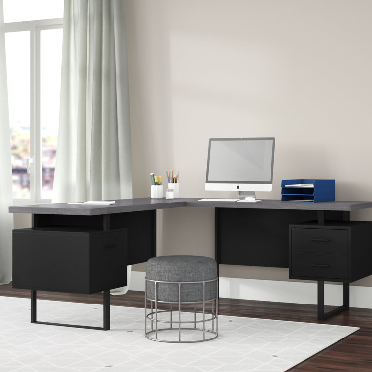 Ivy Bronx Maire Reversible LShape Credenza desk & Reviews Wayfair Canada
